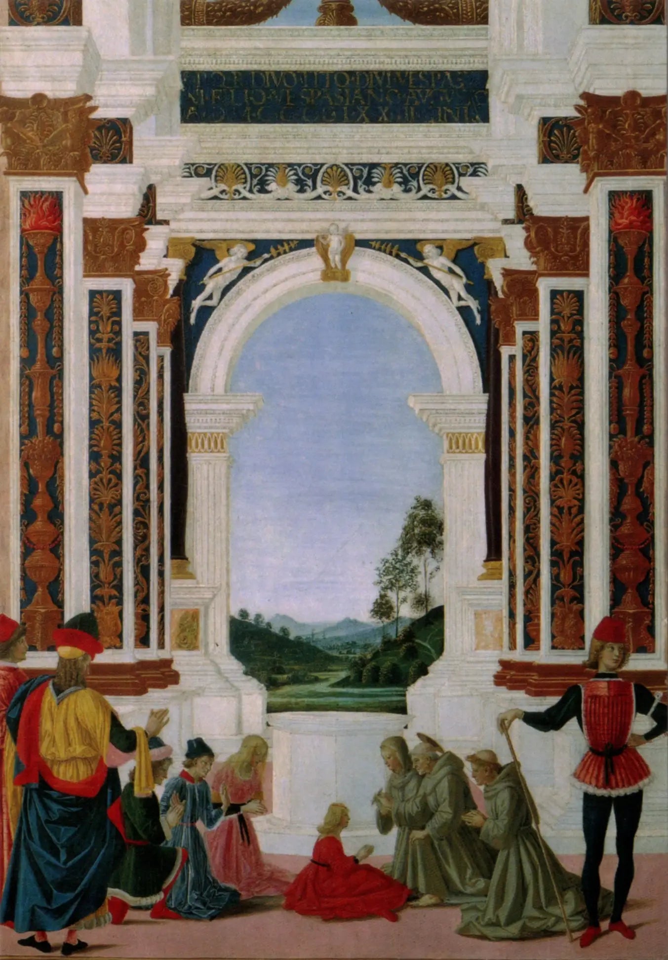 Saint Bernardin guérissant une fillette - Pietro Perugino - Alpha Reproduction
