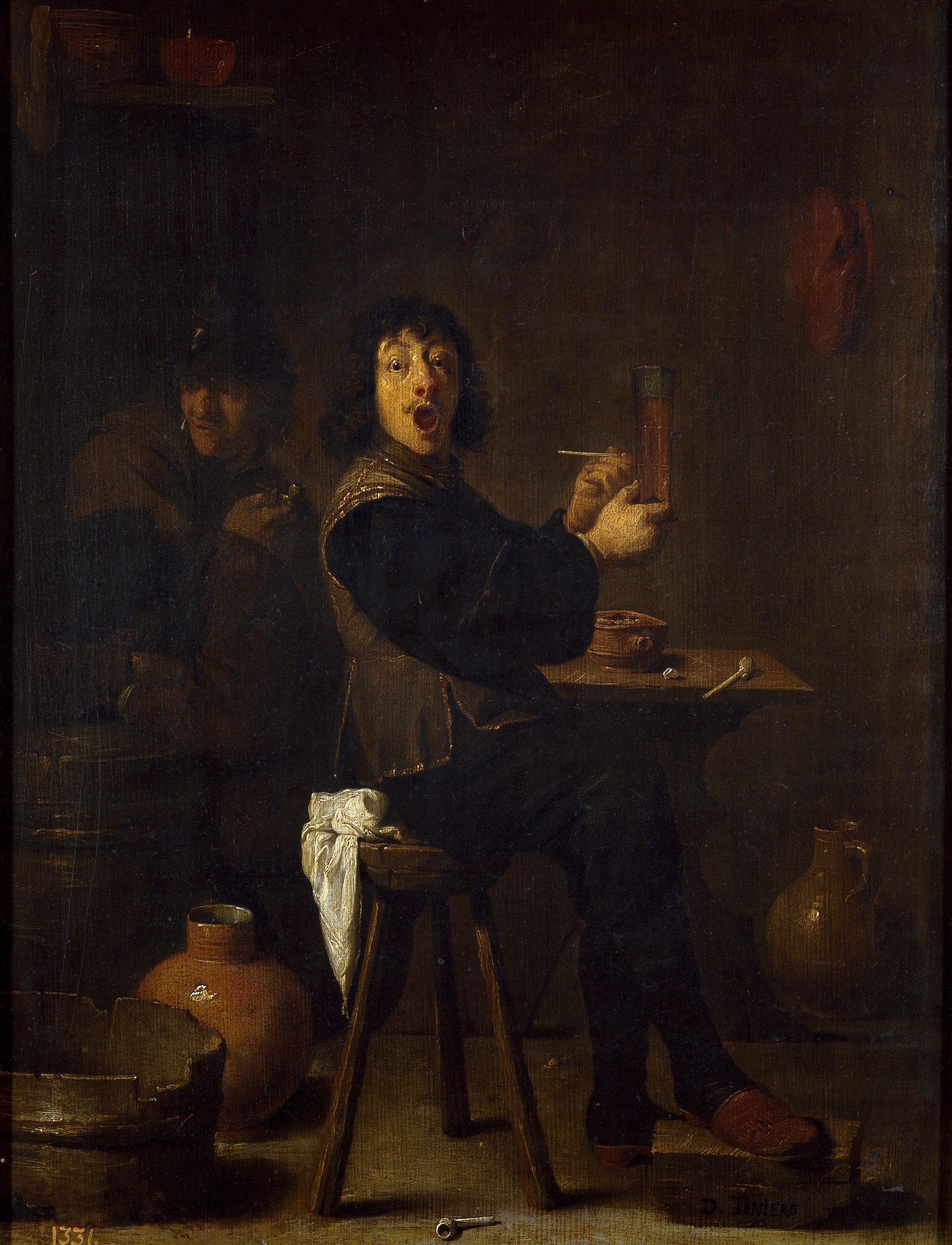 Le soldat joyeux - David Teniers le Jeune