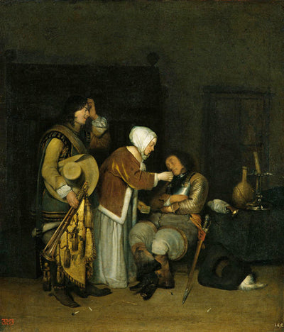 Lettre à un soldat endormi - Gerard ter Borch
