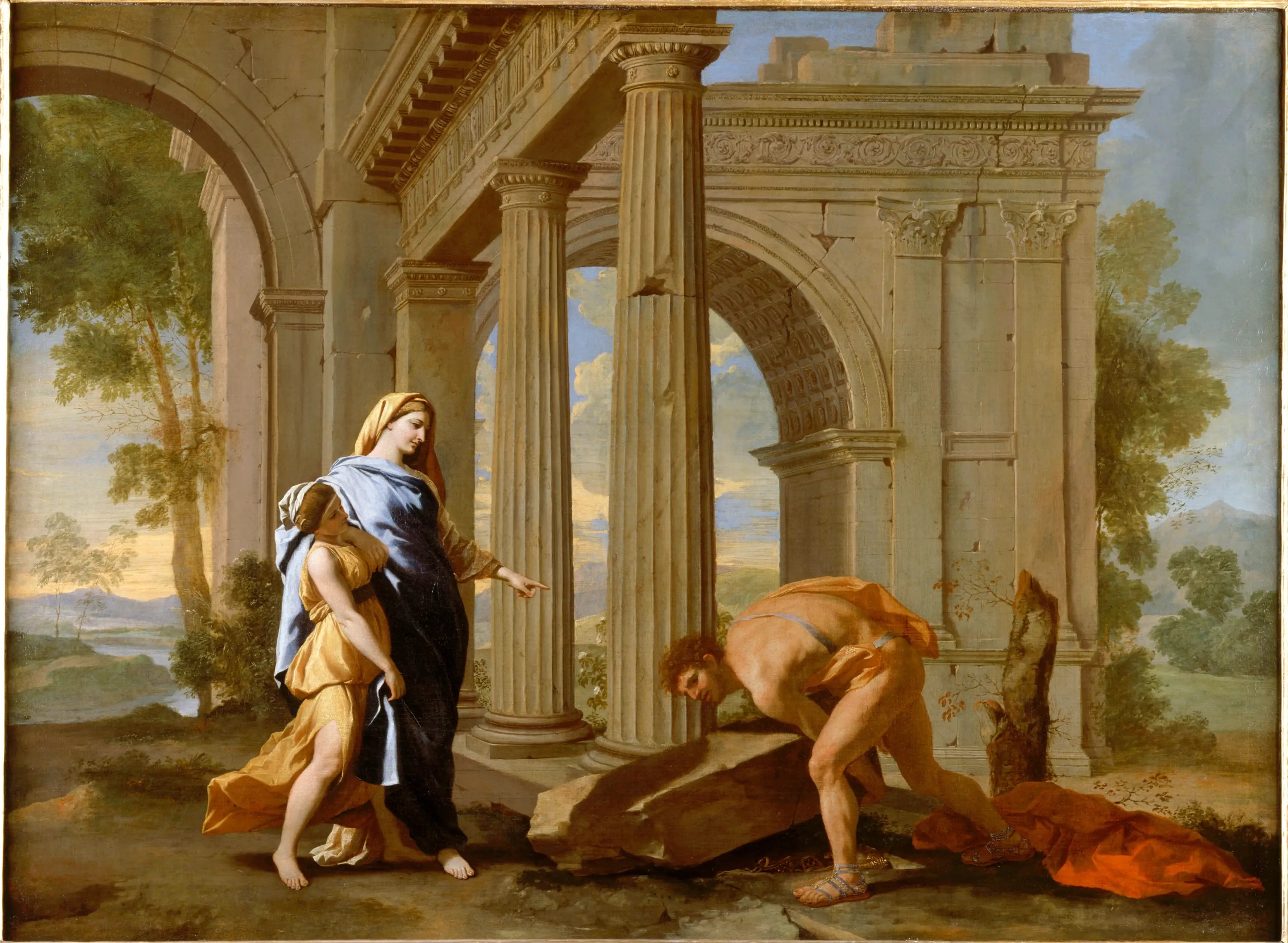Thésée retrouve l’épée de son père - Nicolas Poussin - Alpha Reproduction