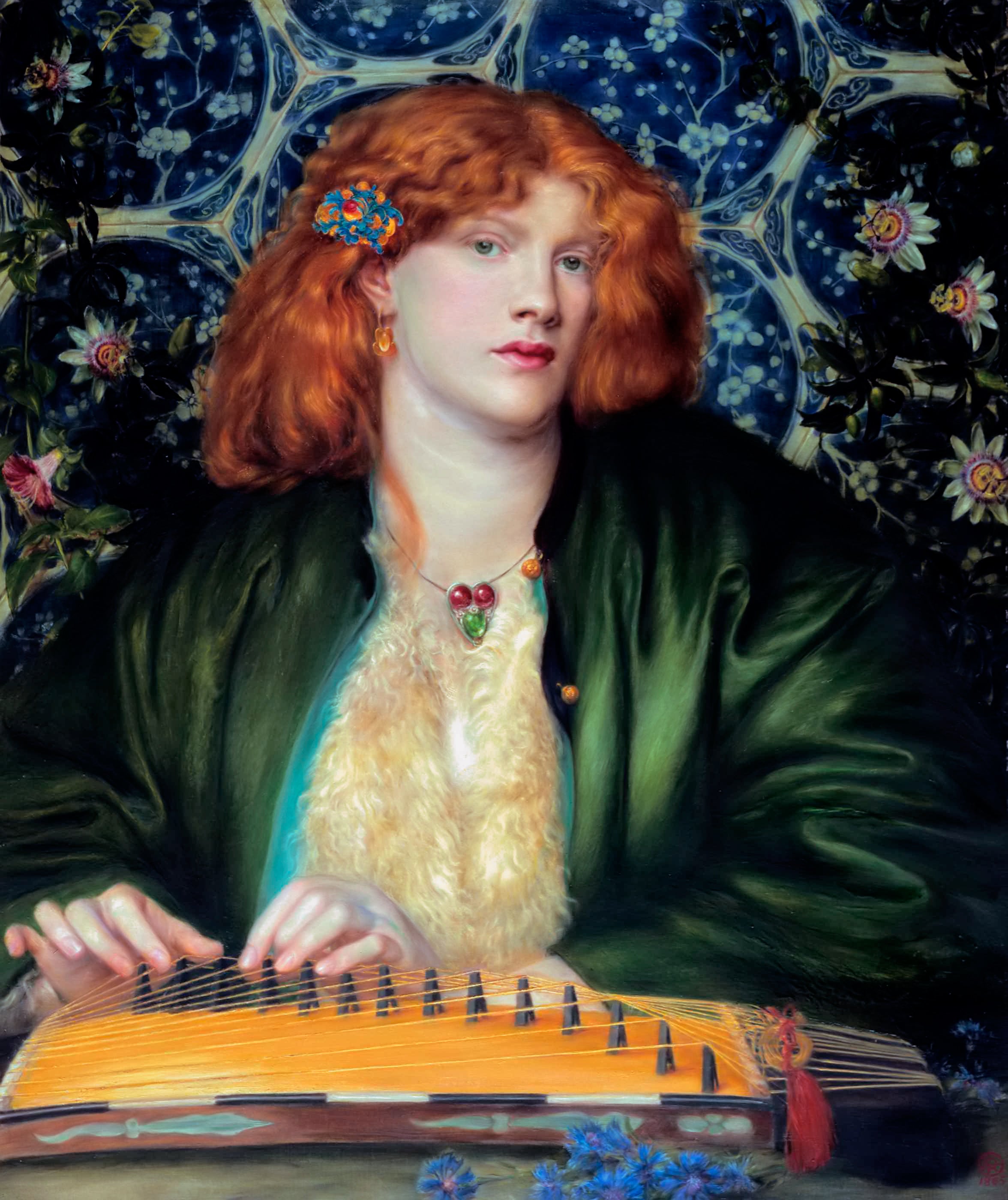 Le Blue Bower - Dante Gabriel Rossetti - Alpha Reproduction