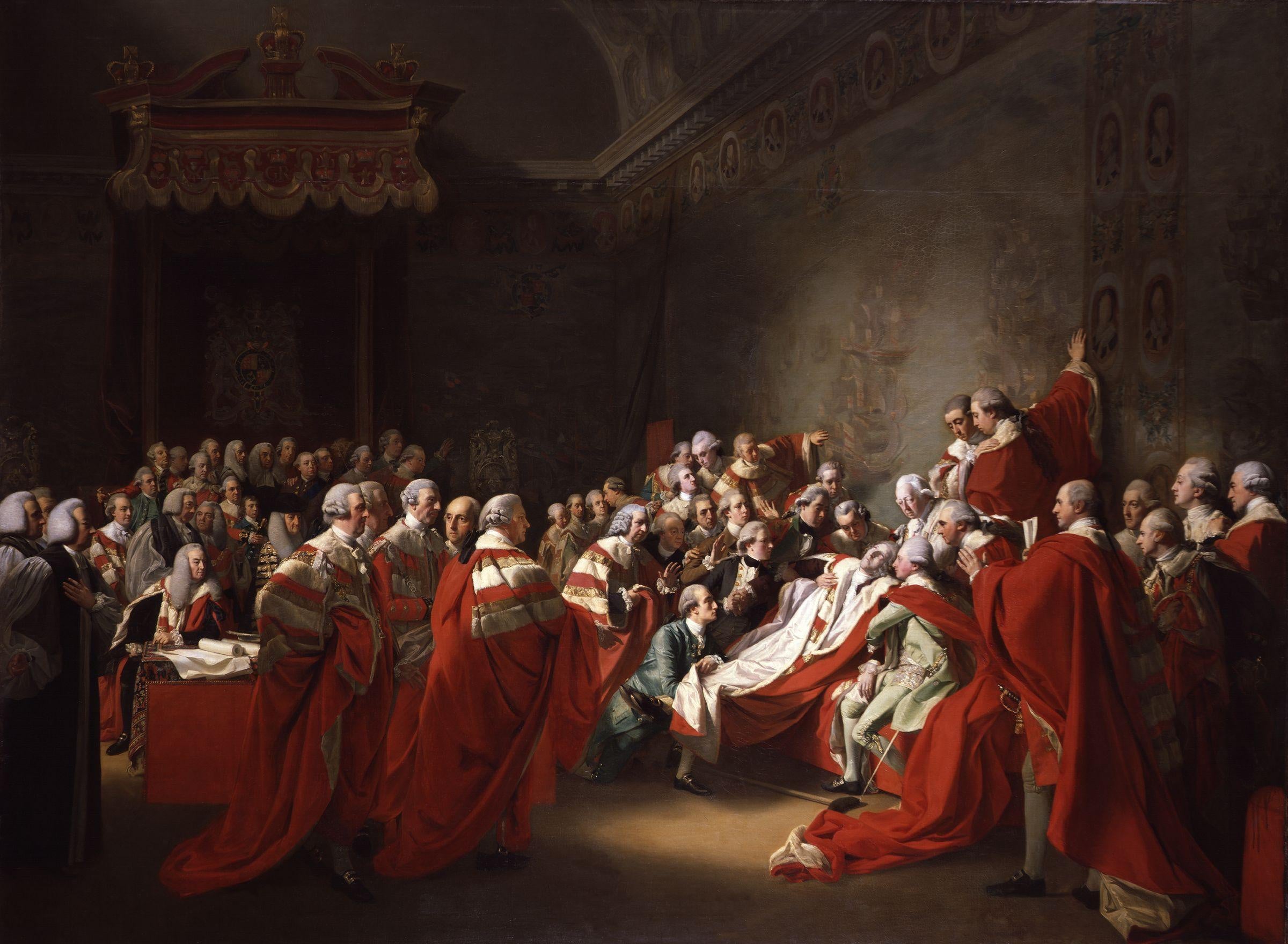 la Mort du comte de Chatham - John Singleton Copley