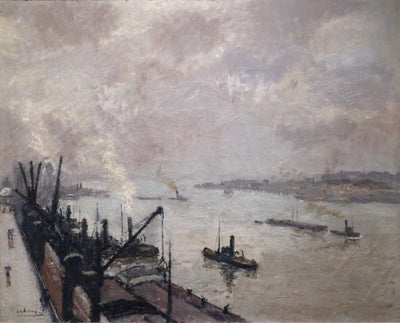 Le port d'Anvers - Albert Lebourg