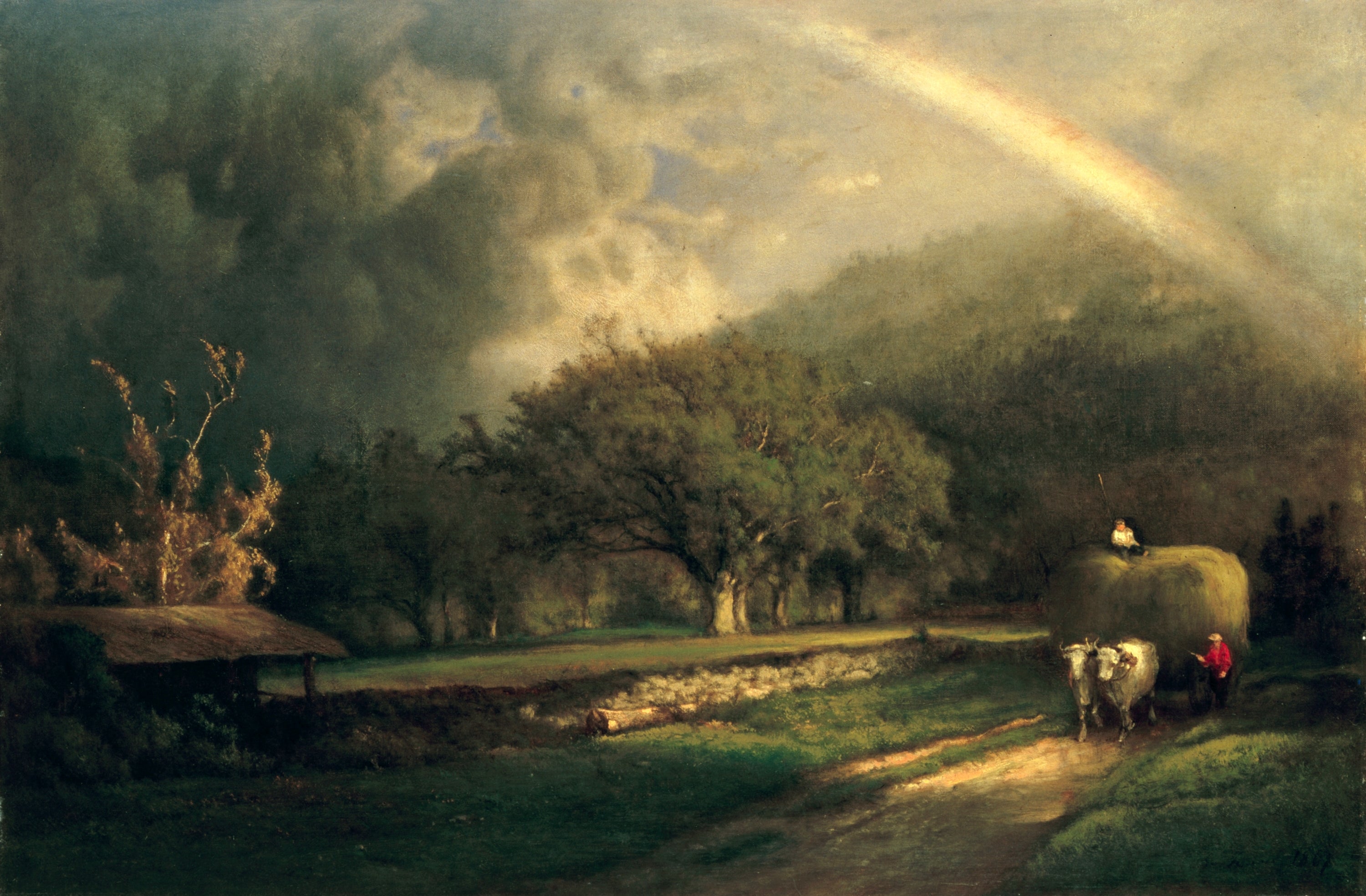 L'arc-en-ciel dans les collines du Berkshire - George Inness