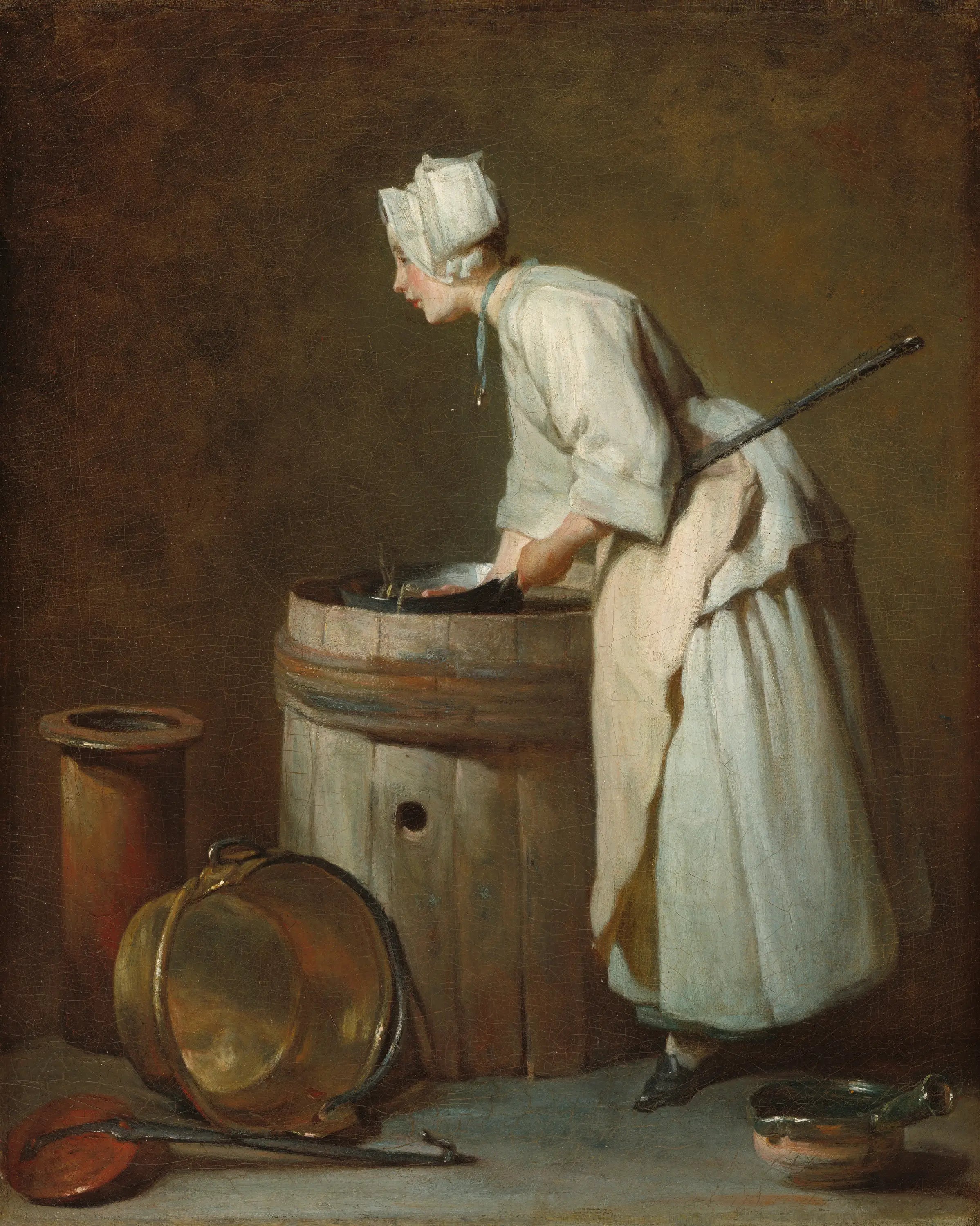 La servante de cuisine - Jean Siméon Chardin - Alpha Reproduction