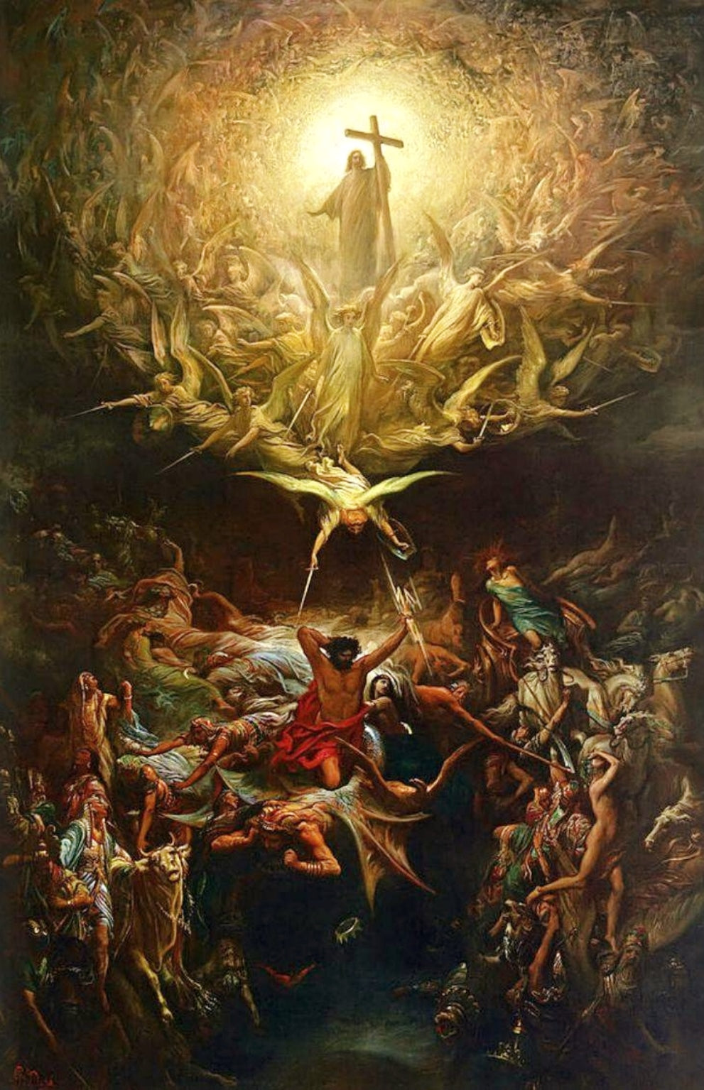 Le triomphe du christianisme sur le paganisme - Gustave Doré