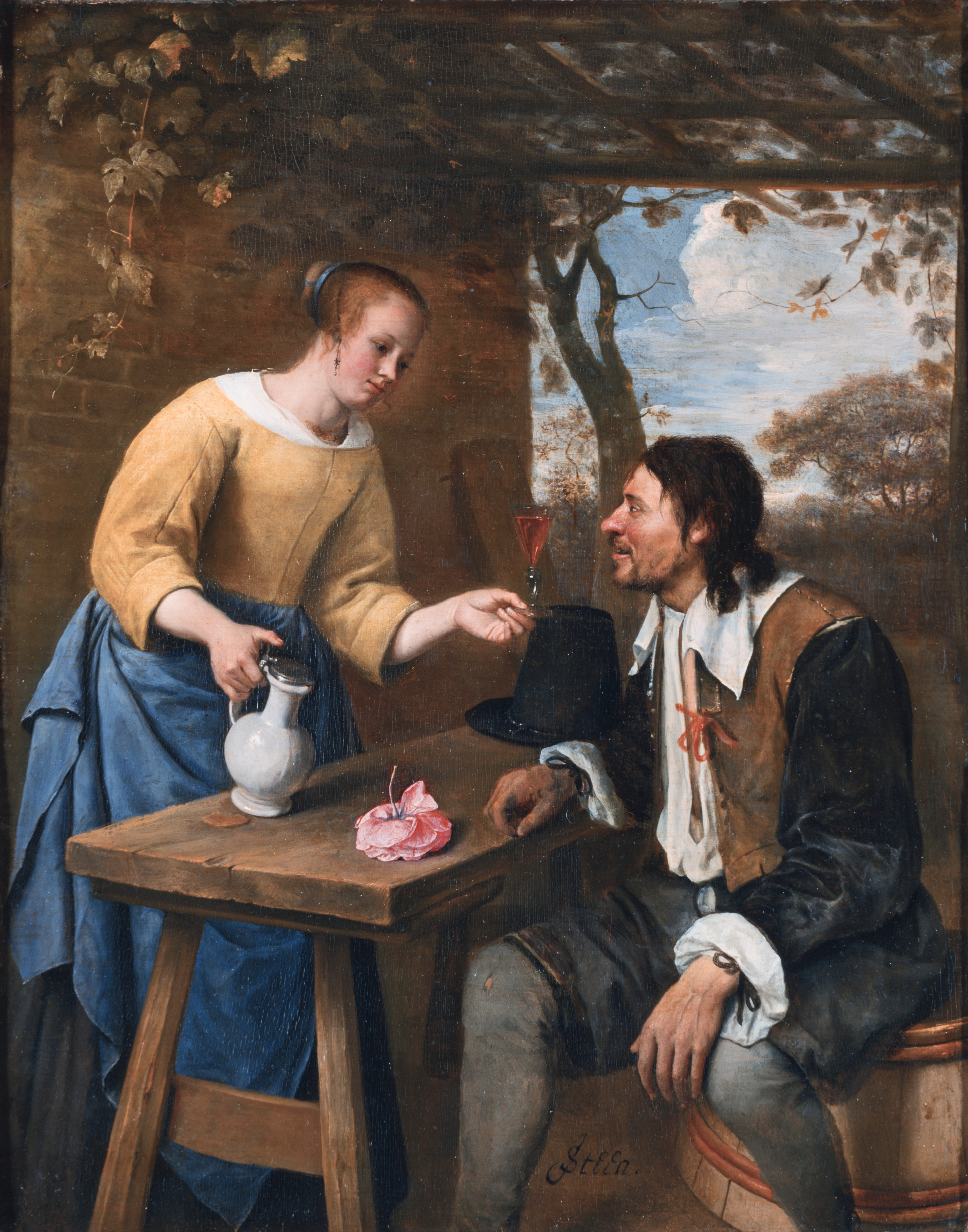 Le voyageur fatigué - Jan Steen