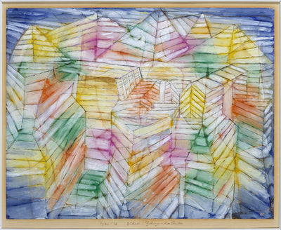 Théâtre-Montagne-Construction - Paul Klee - Alpha Reproduction