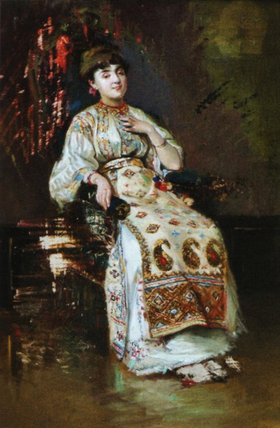Femme en costume national - Theodor Aman