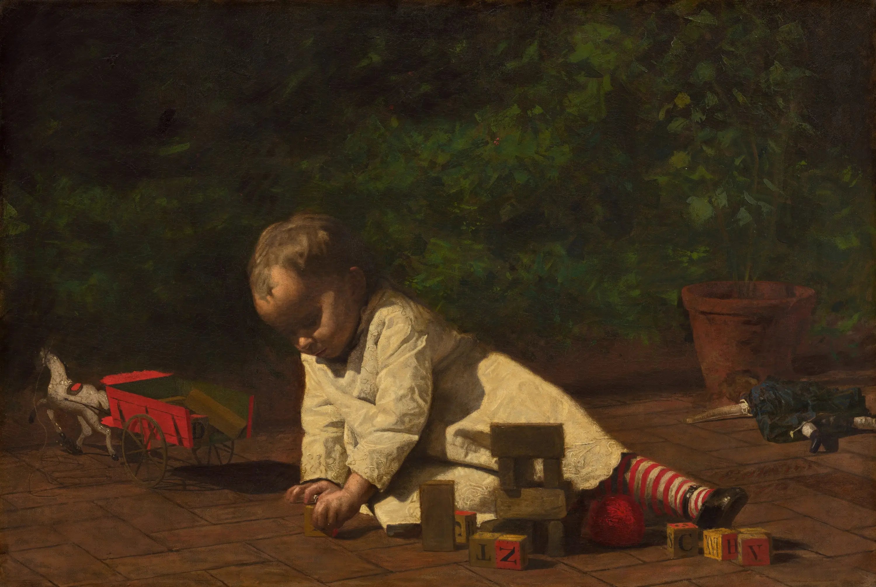 Bébé qui joue - Thomas Eakins - Alpha Reproduction