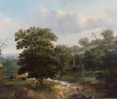 Paysage ruisseau avec figures - Thomas Gainsborough - Alpha Reproduction
