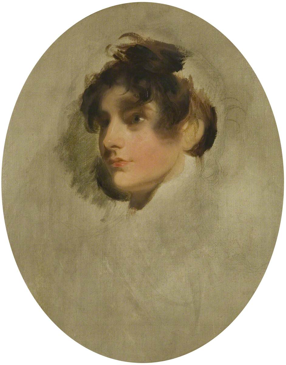 Tête d'une jeune femme inconnue - Thomas Lawrence