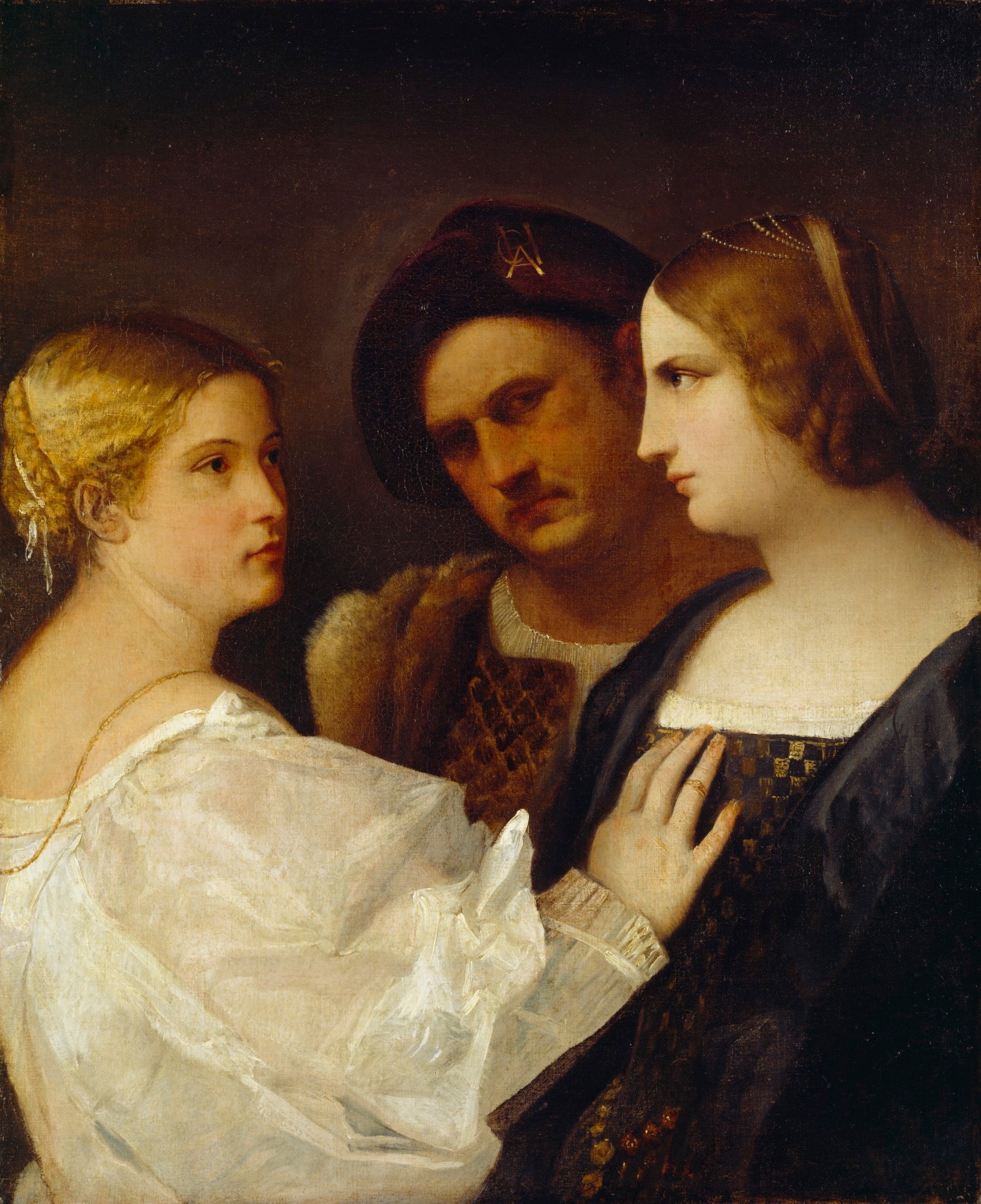 triple portrait "Jalousie" - Giorgione