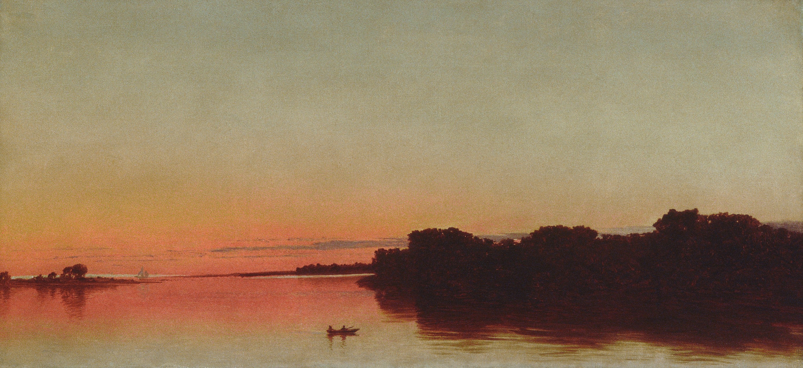 Crépuscule sur le Sound, Darien, Connecticut - John Frederick Kensett