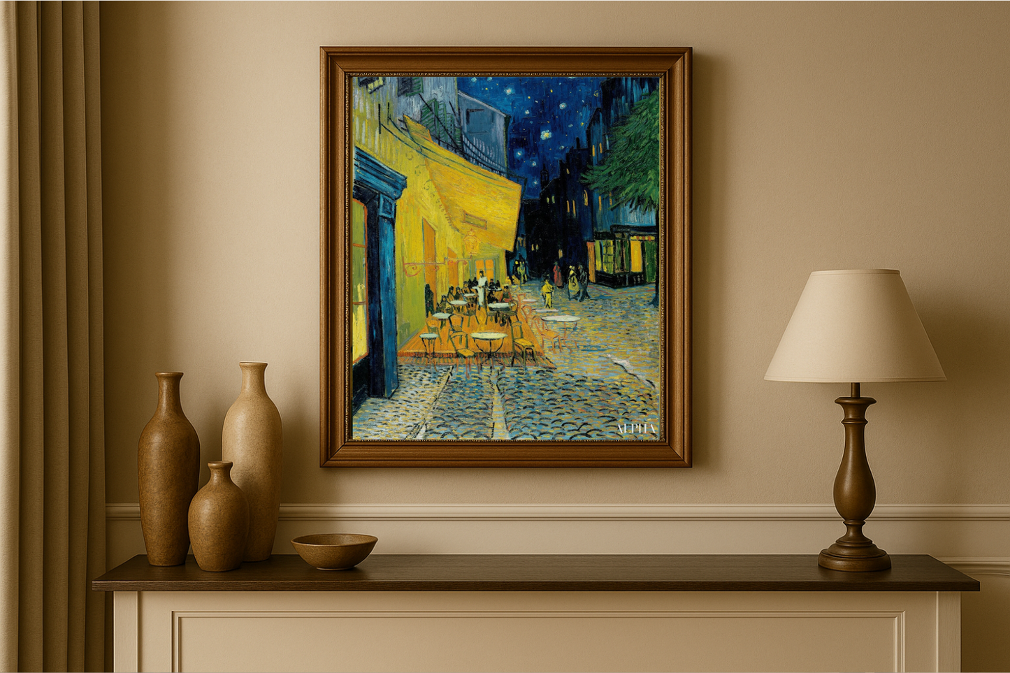 🖼️ 夜のカフェのテラス – ヴィンセント・ヴァン・ゴッホ (1888)