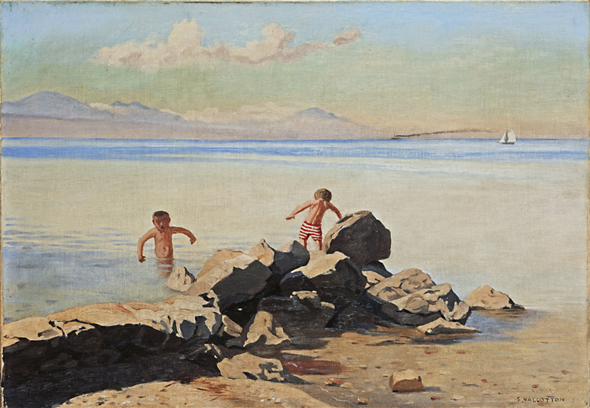Plage de Bellerive à Ouchy - Félix Vallotton