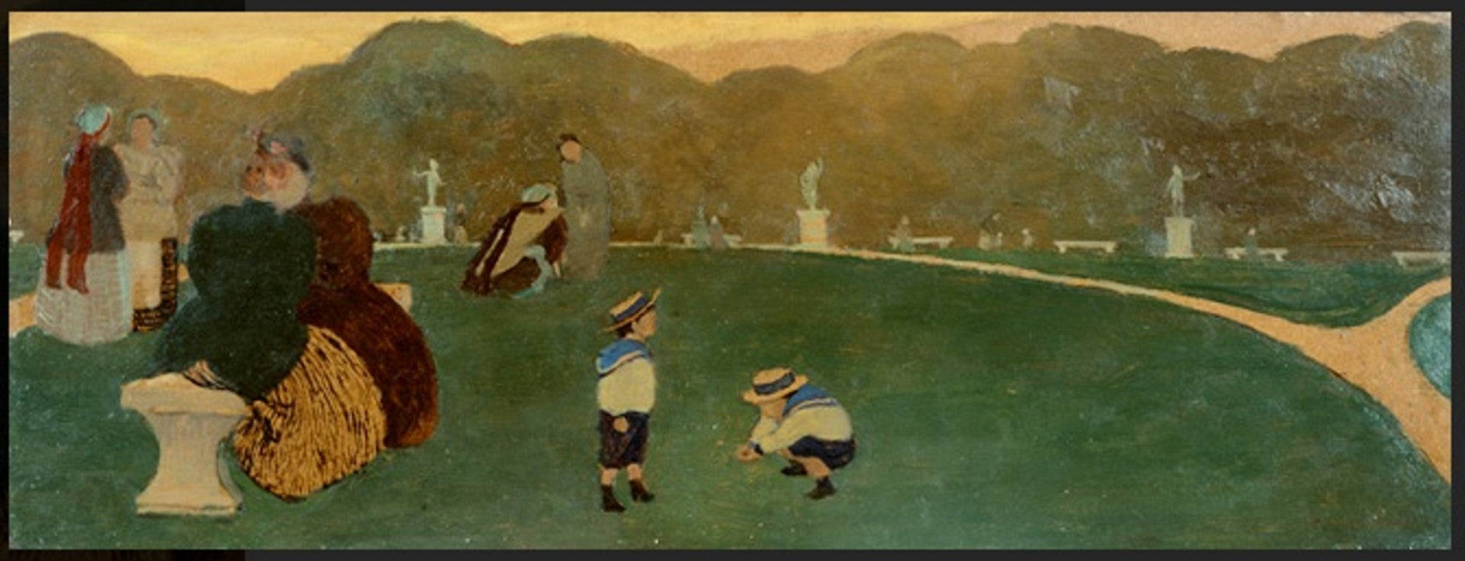 Jardin public, le soir - Félix Vallotton