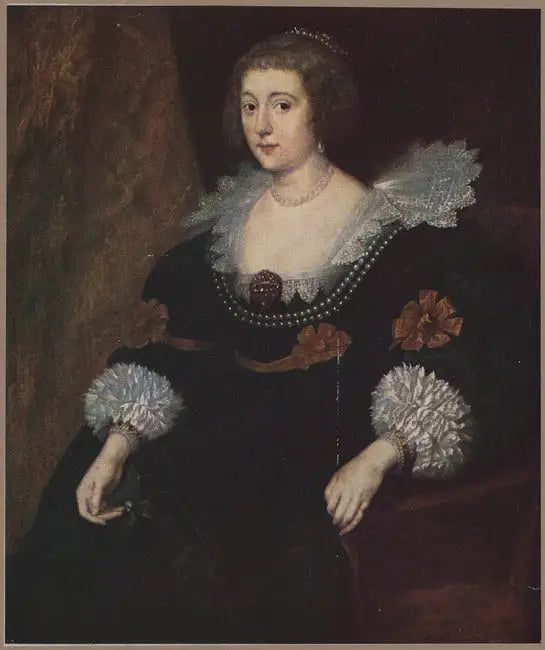 アマリア・ヴァン・ソルムス＝ブラウンフェルスの肖像、オレンジ公女（1602-1675） - アントワーヌ・ヴァン・ダイク

Source:
Portrait d'Amalia van Solms-Braunfels, princesse d'Orange (1602-1675) - Antoine van Dyck