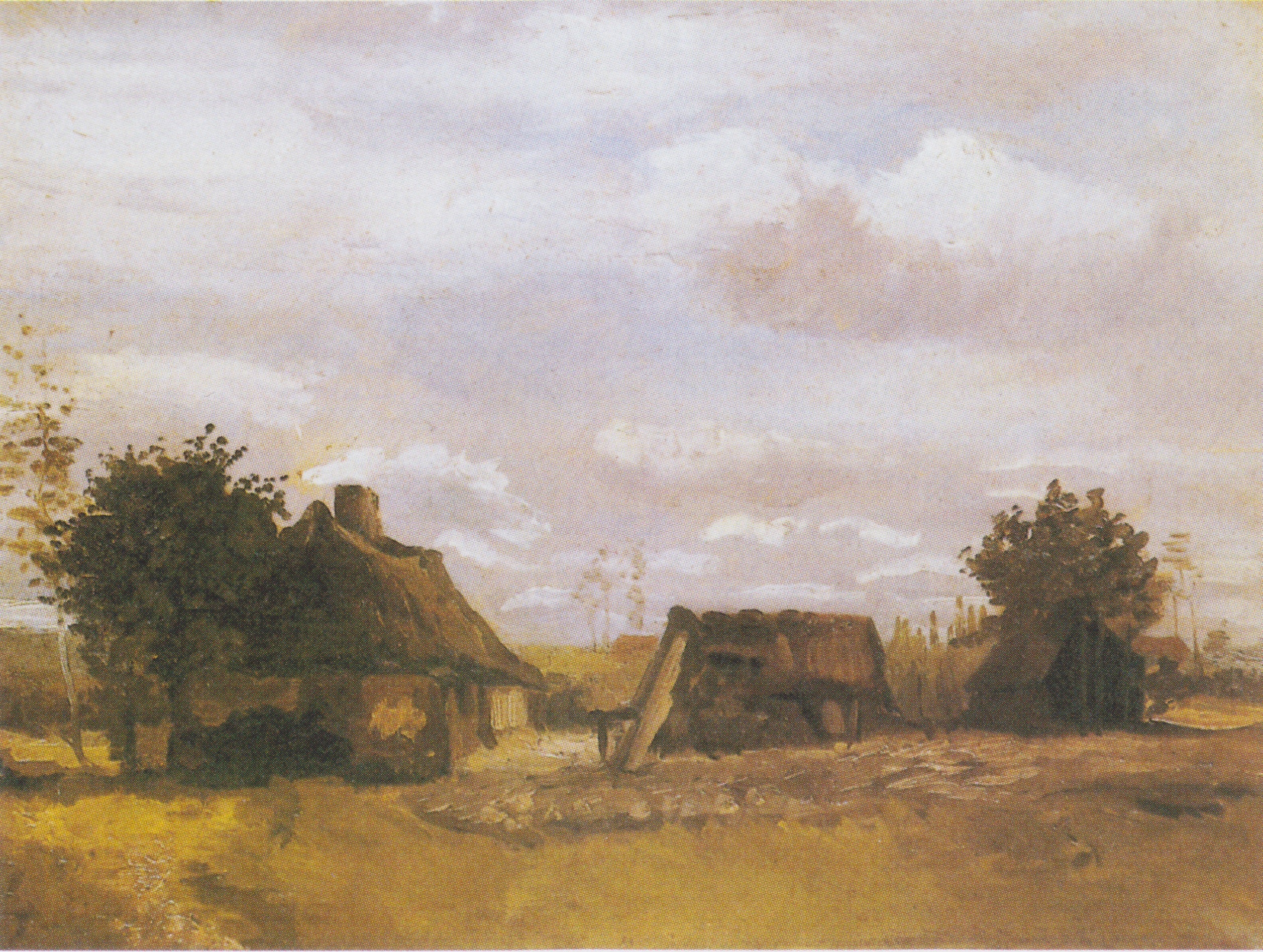 Reproduction du tableau « Chalet - Vincent van Gogh » par Alpha Reproduction en peinture à l’huile