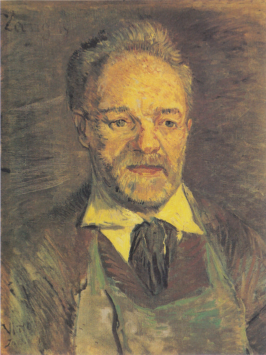 Reproduction du tableau « Portrait de Julien Tanguy - Vincent van Gogh » par Alpha Reproduction en peinture à l’huile