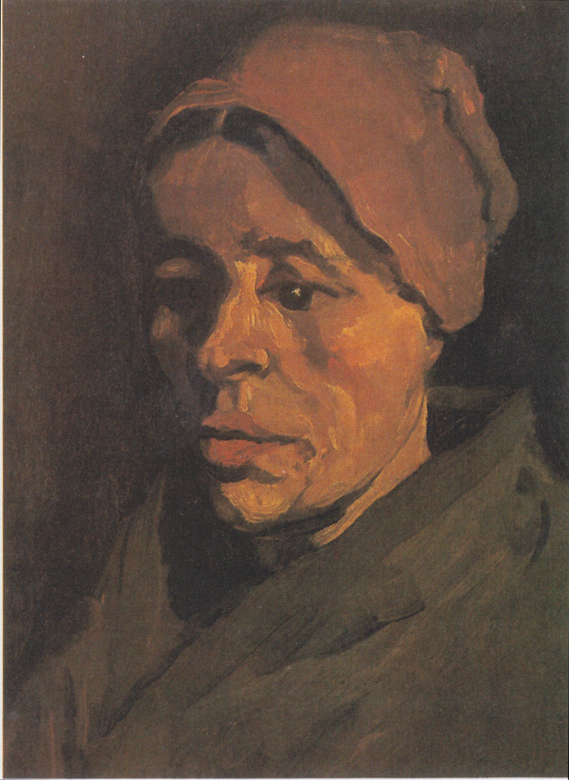 Reproduction du tableau « Tête de femme - Vincent van Gogh » par Alpha Reproduction en peinture à l’huile