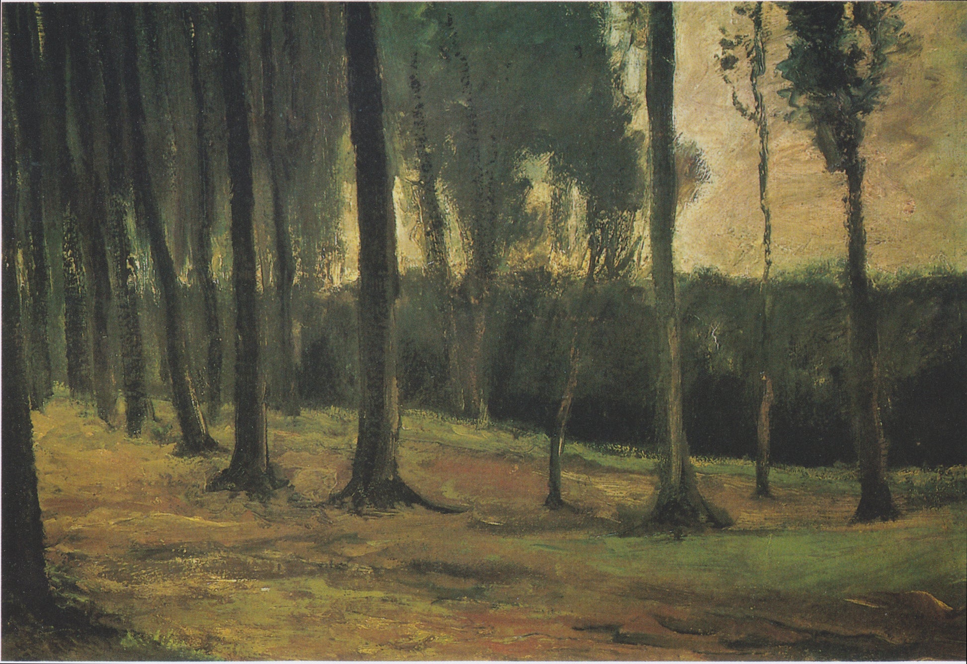 Reproduction du tableau « lisière d'un bois - Vincent van Gogh » par Alpha Reproduction en peinture à l’huile