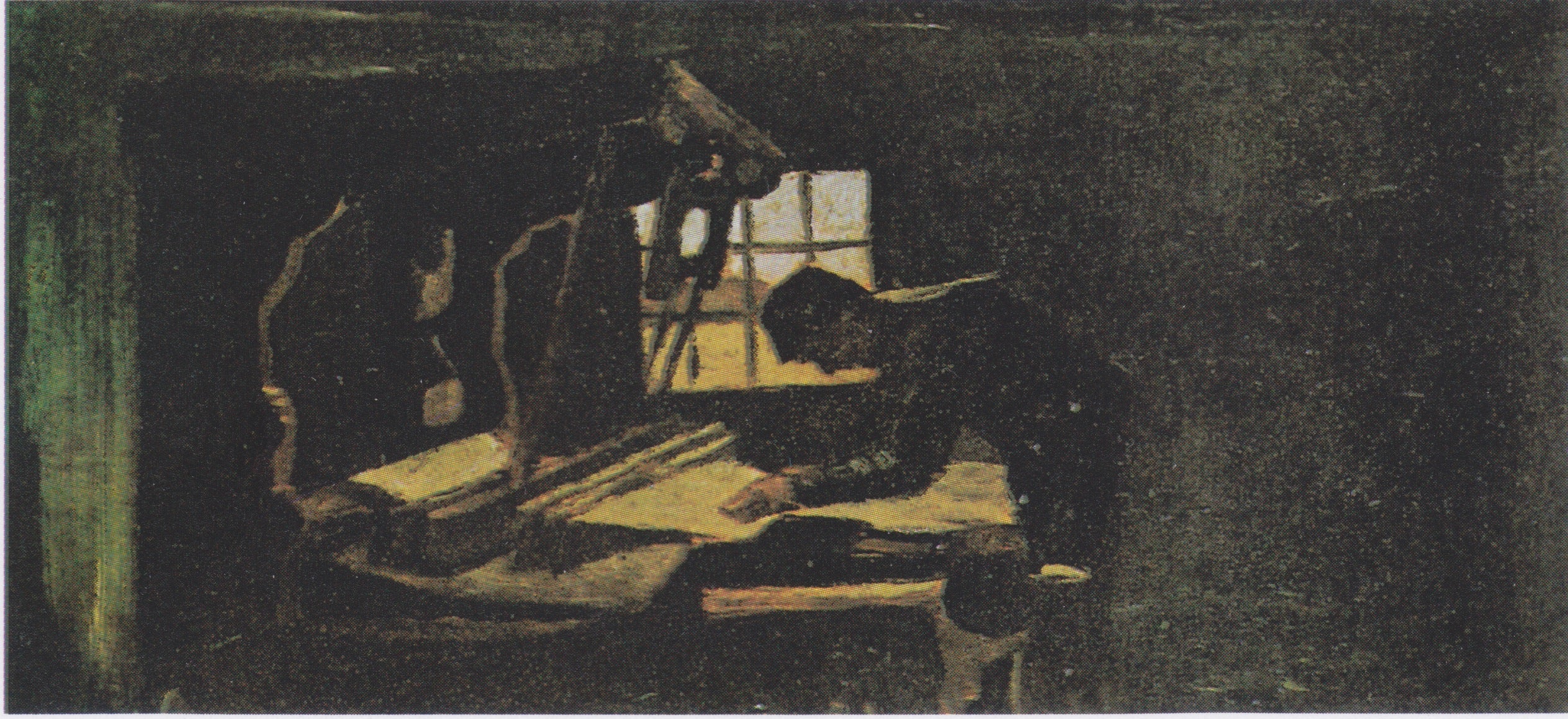 Reproduction du tableau « Tisserand arrangeant les fils - Vincent van Gogh » par Alpha Reproduction en peinture à l’huile