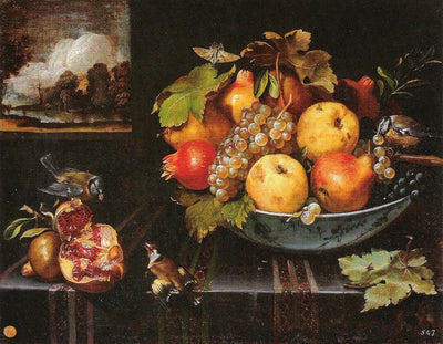 Nature morte avec fruits et oiseaux - Juan van der Hamen