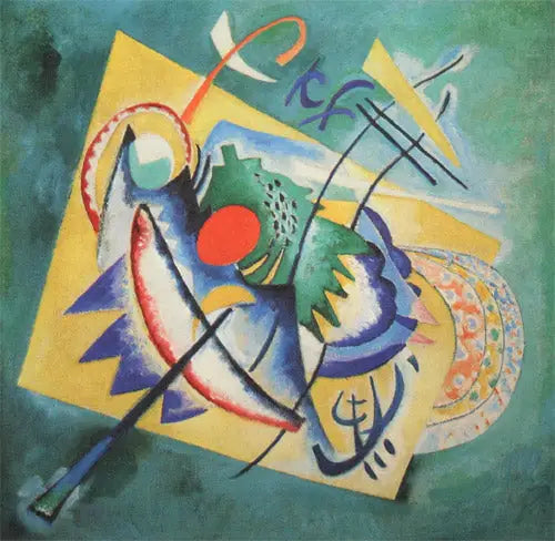 Reproduction du tableau « Ovale rouge - Vassily Kandinsky » par Alpha Reproduction en peinture à l’huile