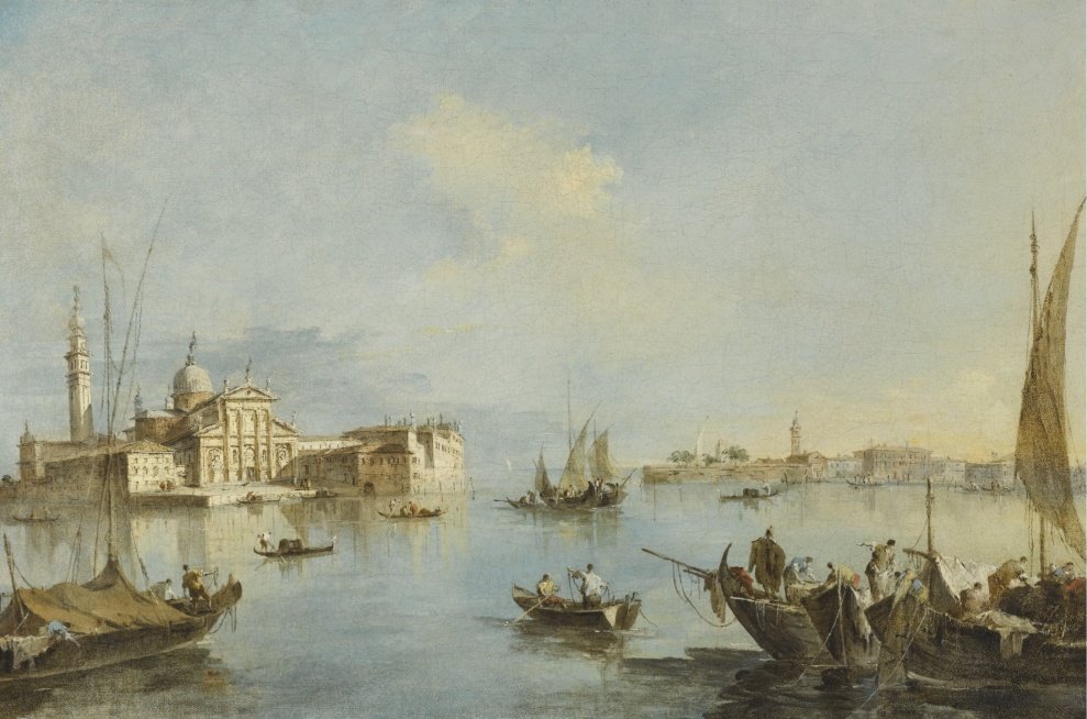 Venise vue de l’église de San Giorgio Maggiore avec la fin de la Giudecca - Francesco Guardi - Alpha Reproduction