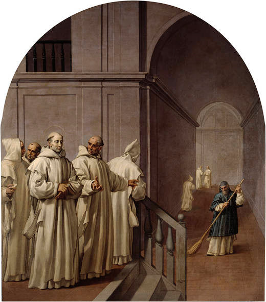L'humilité de saint Hugo et de saint Guillaume, abbé de San Teodofredo - Vincenzo Carducci