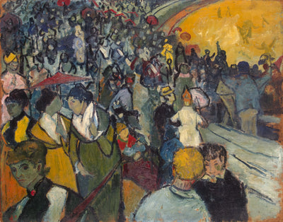 Reproduction du tableau « Les Arènes d'Arles - Vincent van Gogh » par Alpha Reproduction en peinture à l’huile