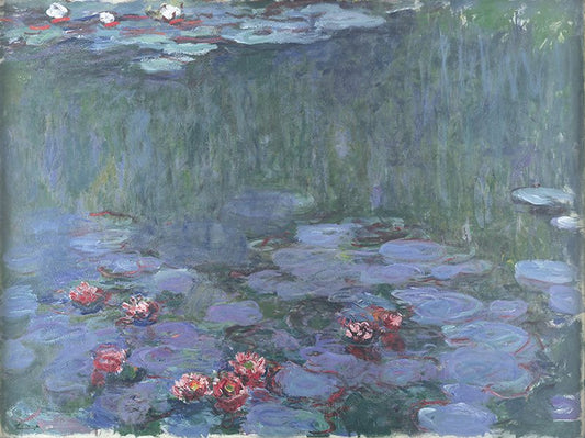 💠 深い反射の睡蓮 – クロード・モネ（1914年頃–1917年頃）