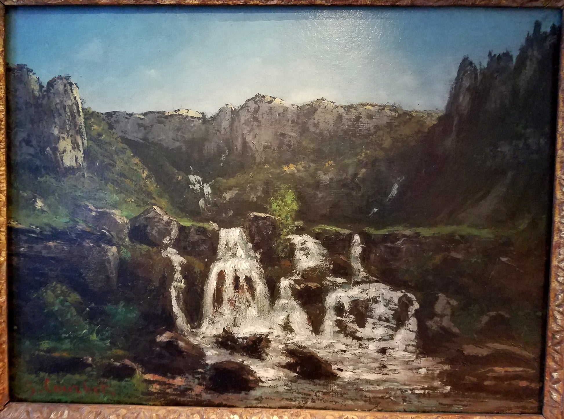 Cascade d'Ornans - Gustave Courbet