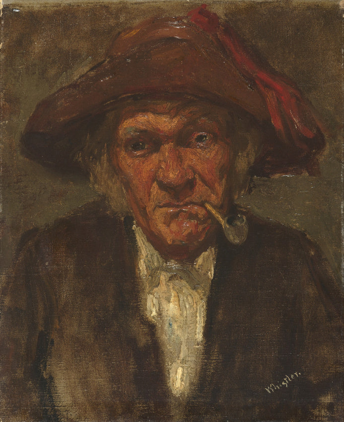 Reproduction du tableau « L'Homme à la pipe - James Abbott McNeill Whistler » par Alpha Reproduction en peinture à l’huile