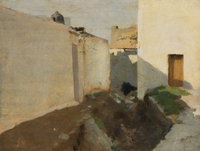 Reproduction du tableau « Murs blancs au soleil, Maroc - John Singer Sargent » par Alpha Reproduction en peinture à l’huile