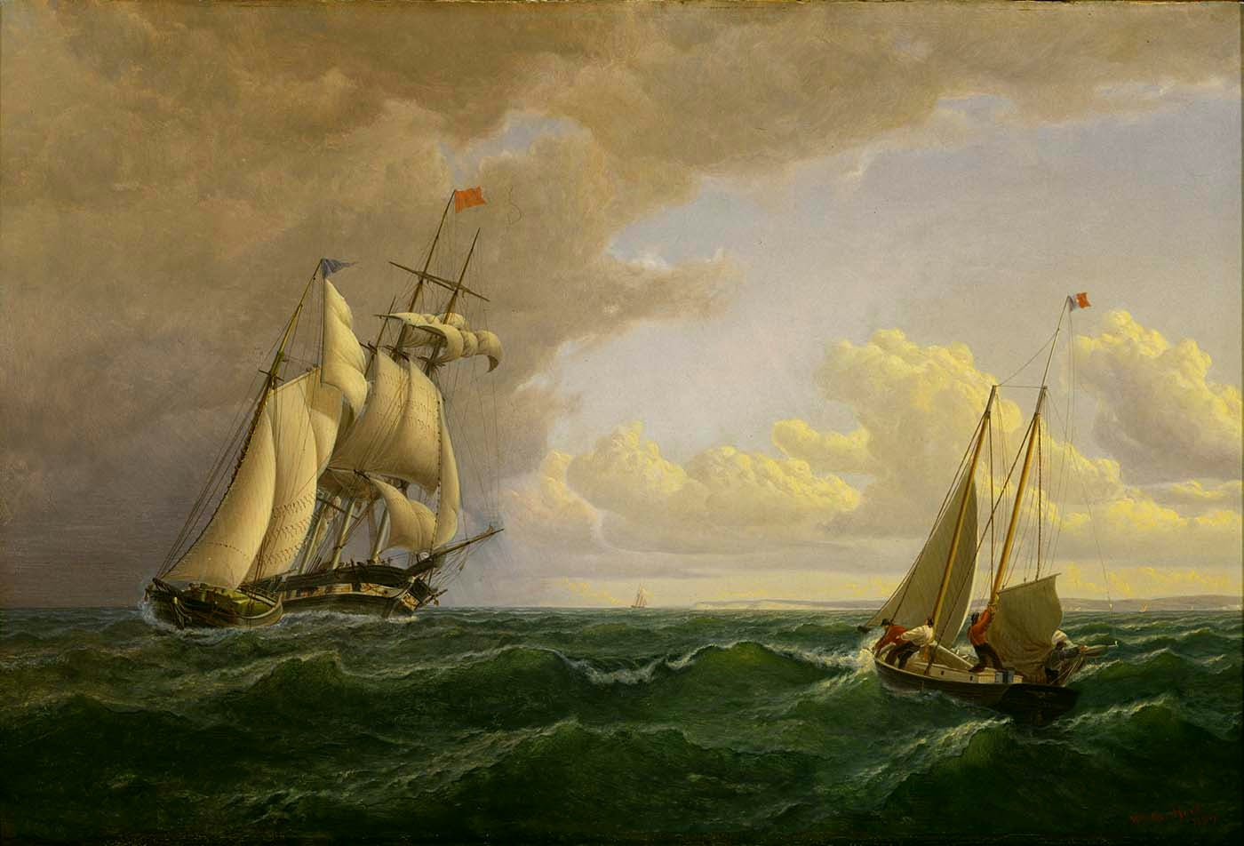 Baleinier au large du vignoble - Vers l'extérieur - William Bradford