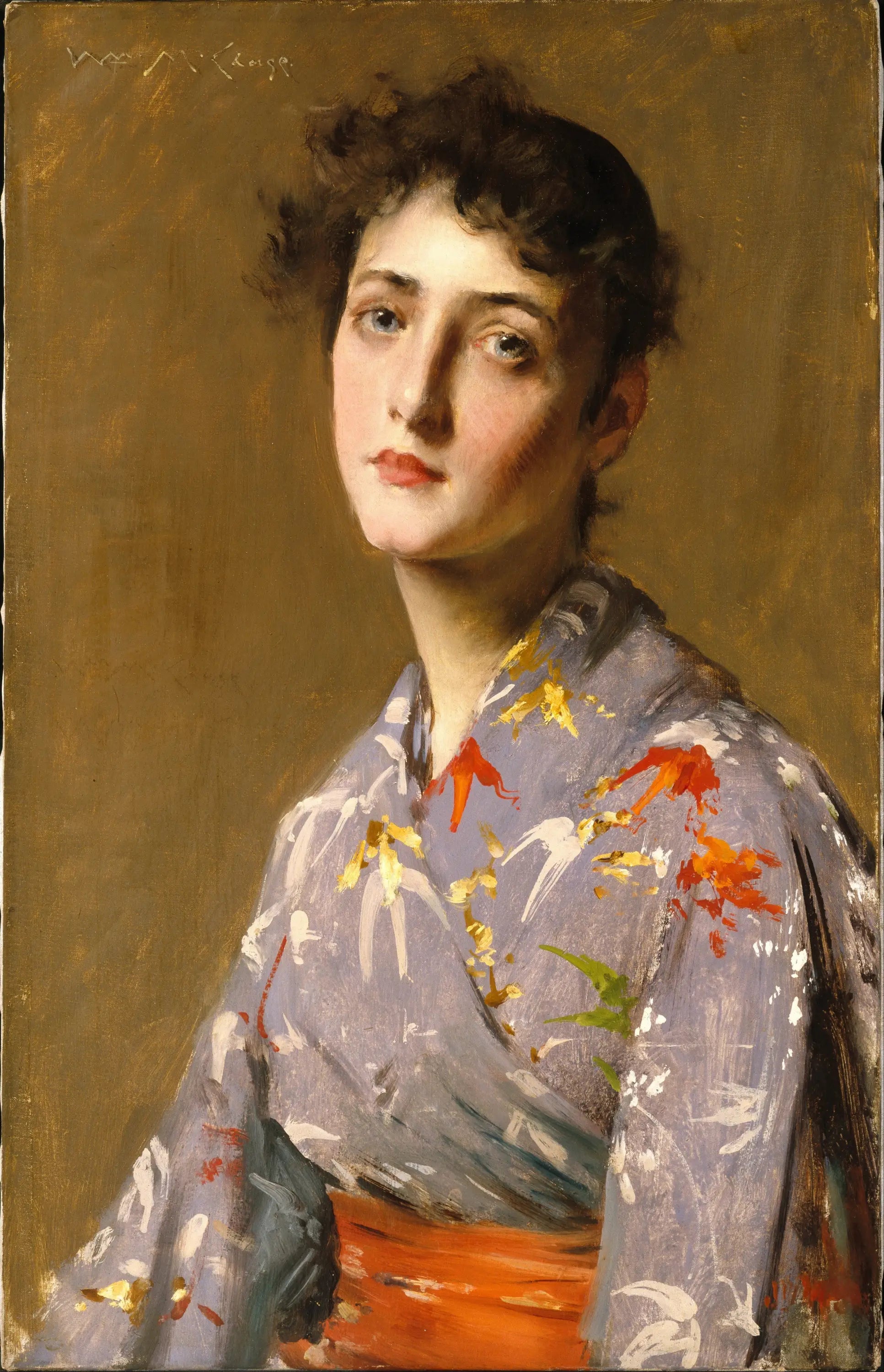 Fille en costume japonais - William Merritt Chase - Alpha Reproduction