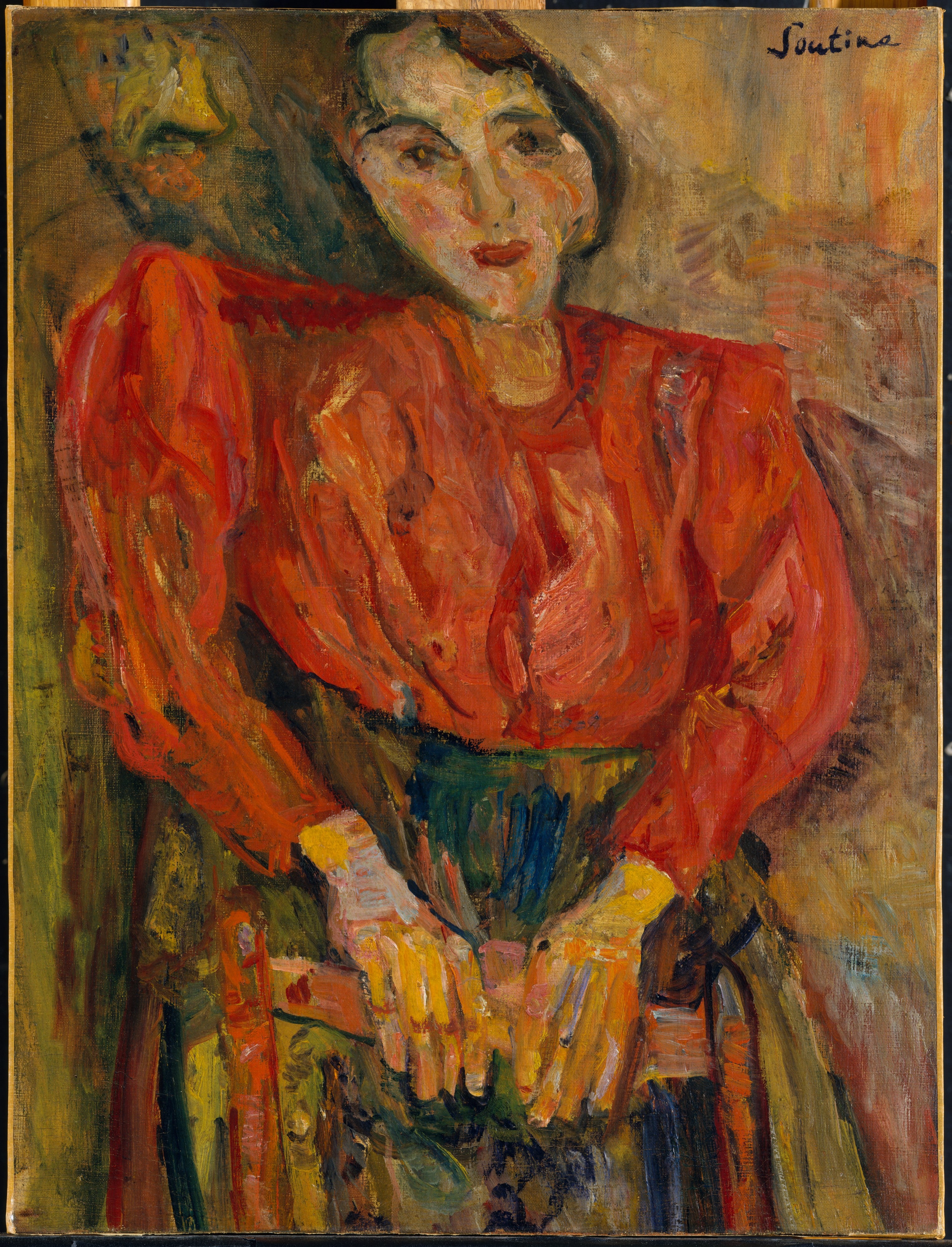 Femme en chemisier rouge - Chaïm Soutine - Alpha Reproduction