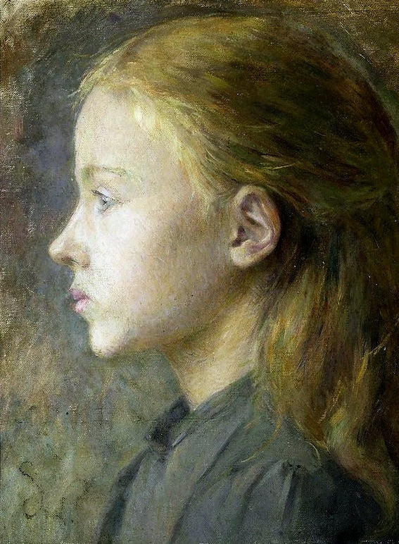 Portrait d'une jeune fille - Stanisław Wyspiański