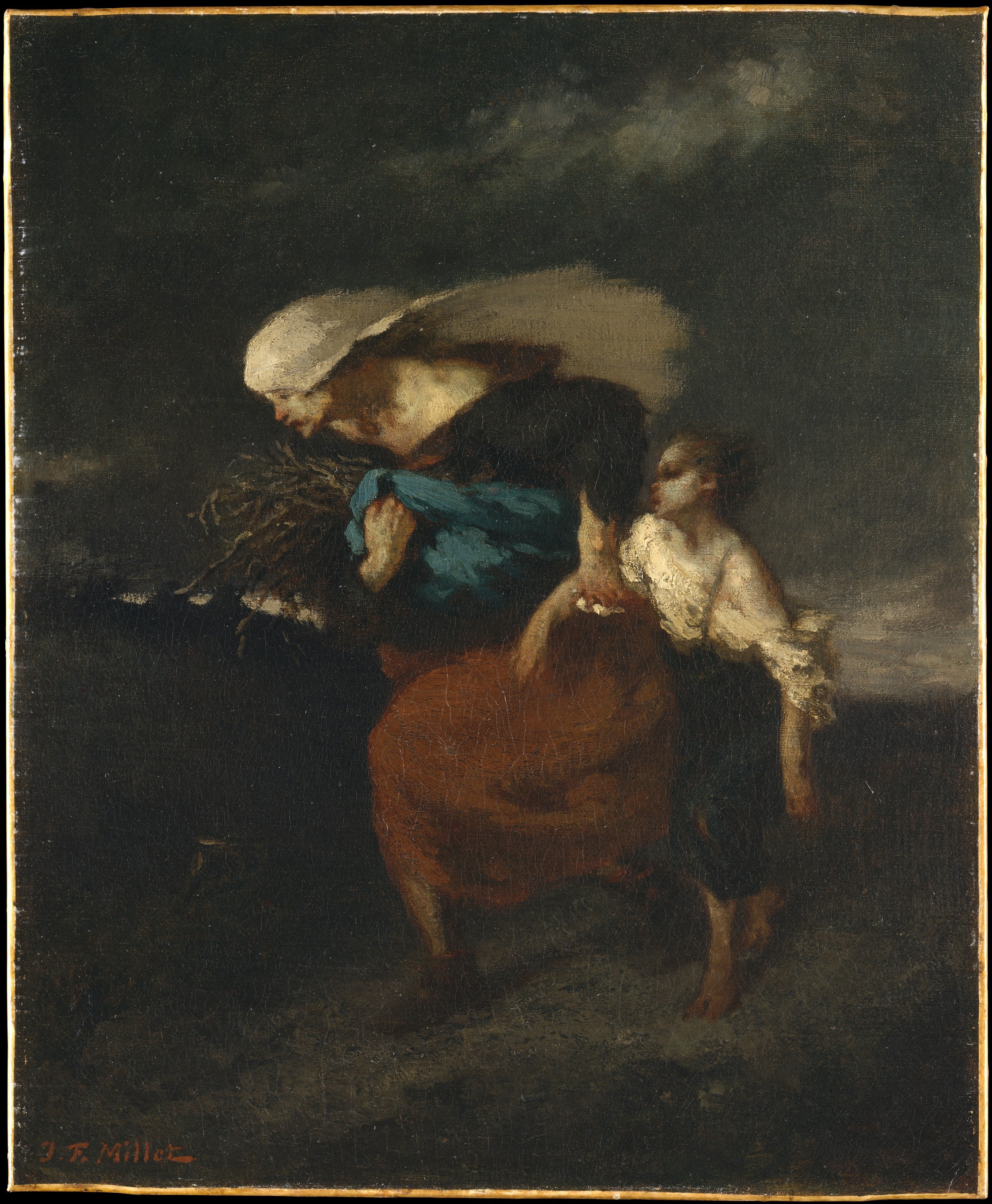 À l’abri de l’orage - Jean-François Millet - Alpha Reproduction
