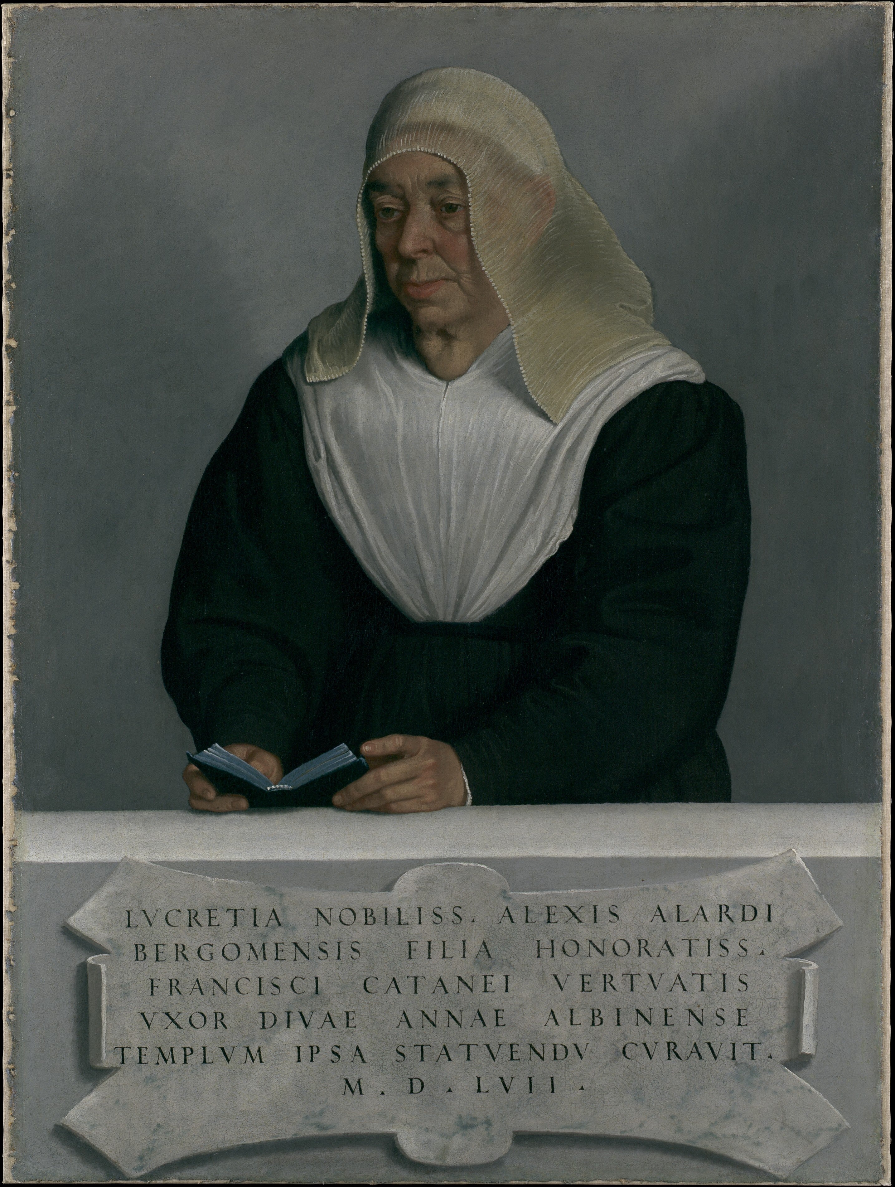 Abbesse Lucrezia Agliardi Vertova (1490?–1558) - Giovanni Battista Moroni - Alpha Reproduction