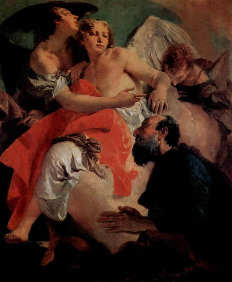 アブラハムが三人の天使の前で祈る - ジョヴァンニ・バッティスタ・ティエポロ

Source:
Abraham priant devant les trois anges - Giovanni Battista Tiepolo