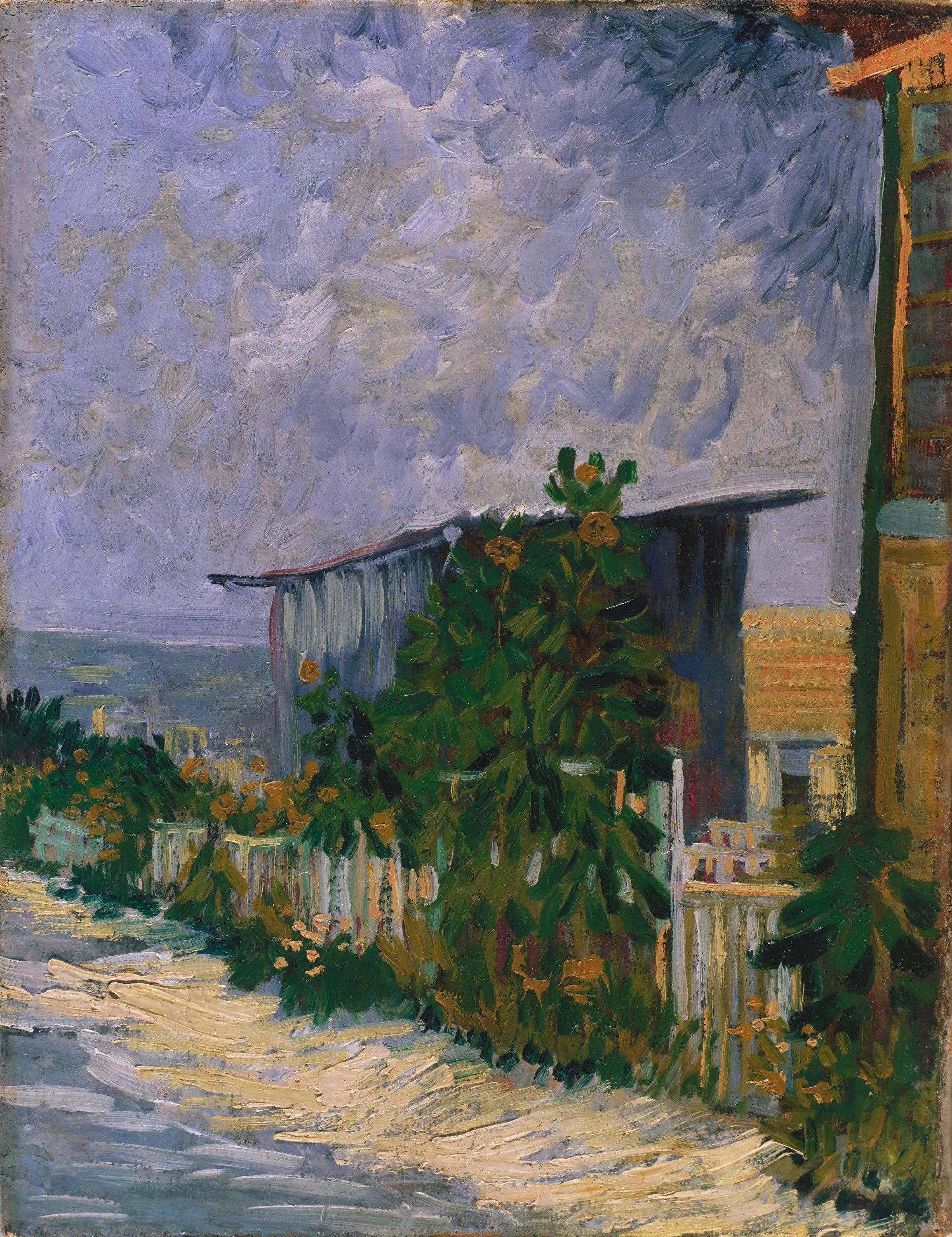 Reproduction du tableau « Abri à Montmartre - Vincent van Gogh » par Alpha Reproduction en peinture à l’huile