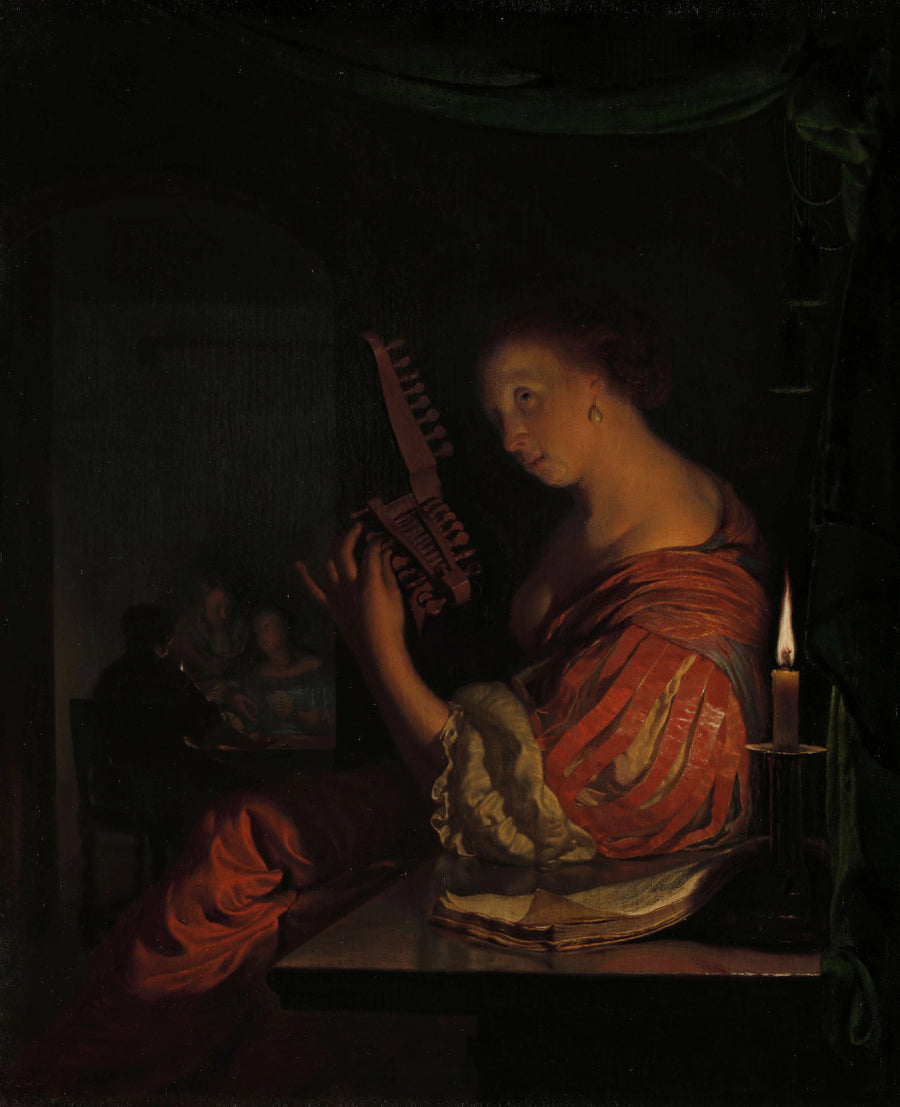 Accorder le luth - Frans van Mieris l'Ancien