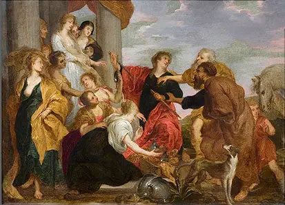 アキレスはリコメデの娘たちを認める - アントワーヌ・ヴァン・ダイク

Source:
Achille reconnaît les filles de Lycomède - Antoine van Dyck