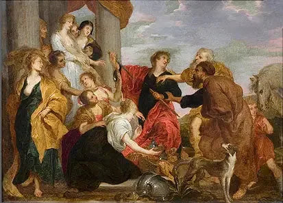 アキレスはリコメデの娘たちを認める - アントワーヌ・ヴァン・ダイク

Source:
Achille reconnaît les filles de Lycomède - Antoine van Dyck