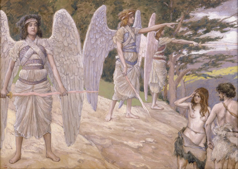 アダムとエバが楽園から追放される - ジェームズ・ティソ

Source:
Adam et Ève chassés du paradis - James Tissot
