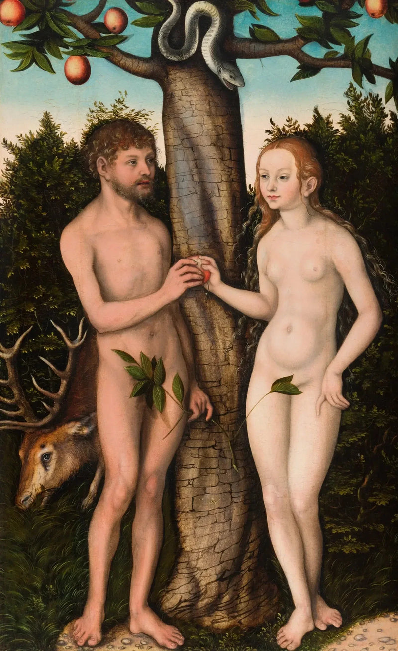 アダムとイブ - ルーカス・クラナッハ・ザ・エルダー