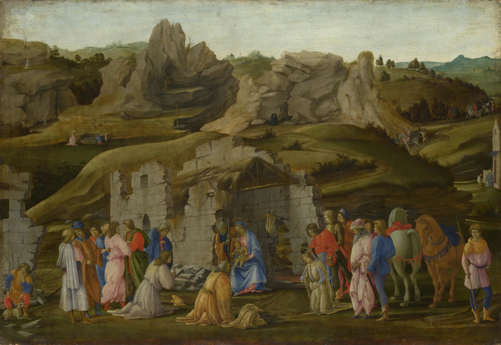 Adoration des mages - Filippino Lippi image 1 copie de tableau peinte à la main